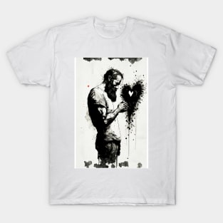 Man Holding On To Love For Dear Life T-Shirt